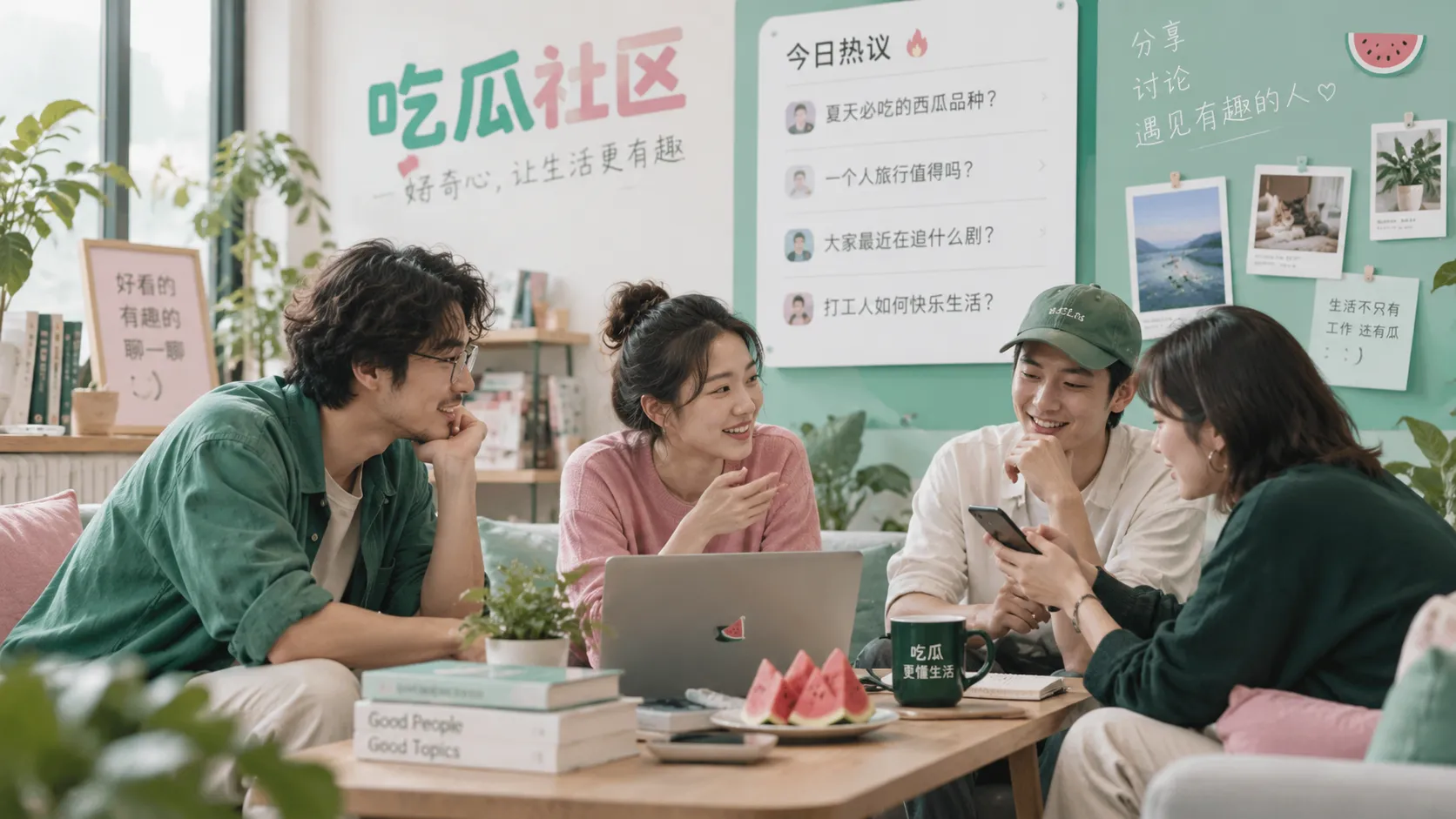 热点讨论与社区交流示意